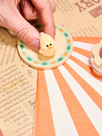 Flocked Mini Cute Duck Taba Squishy