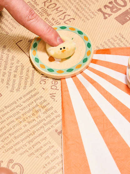 Flocked Mini Duck Taba Squishy