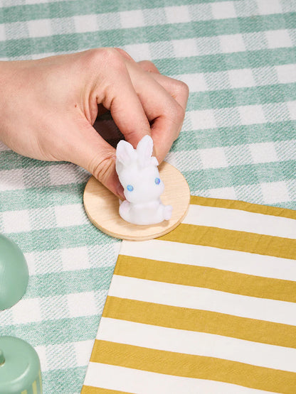 Flocked Mini Rabbit Taba Squishy