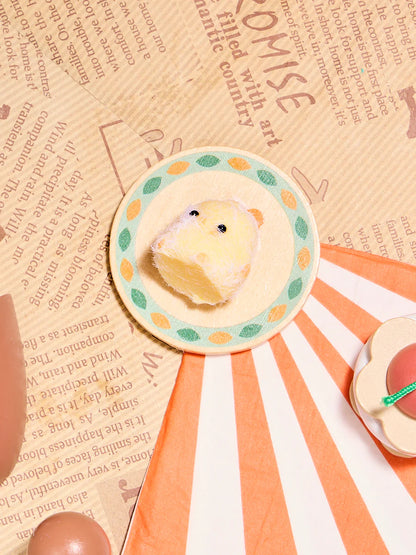 Flocked Mini Yellow Chick Taba Squishy