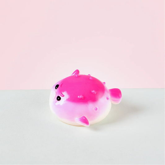 Fuchsia Pufferfish Taba Squishy