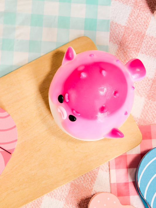 Fuchsia Pufferfish Taba Squishy