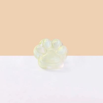 Glitter Light-yellow Paw Taba Squishy