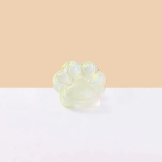 Glitter Light-yellow Paw Taba Squishy