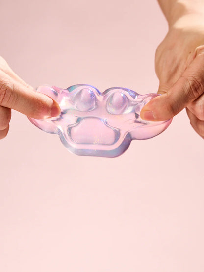 Glitter Pink Paw Taba Squishy