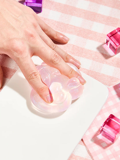 Glitter Pink Paw Taba Squishy