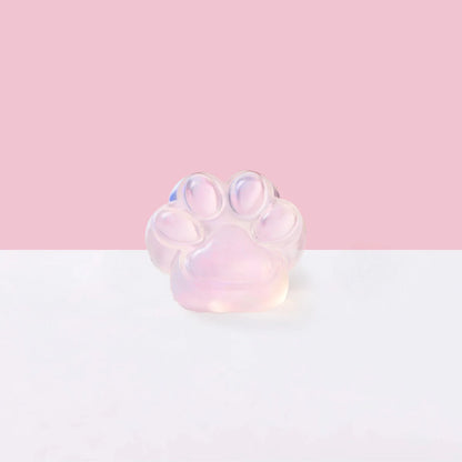 Glitter Pink Paw Taba Squishy