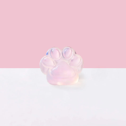 Glitter Pink Paw Taba Squishy