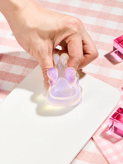 Glitter Purple Paw Taba Squishy