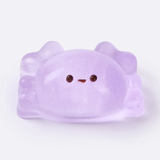 Glitter Transparent-purple Crab Taba Squishy