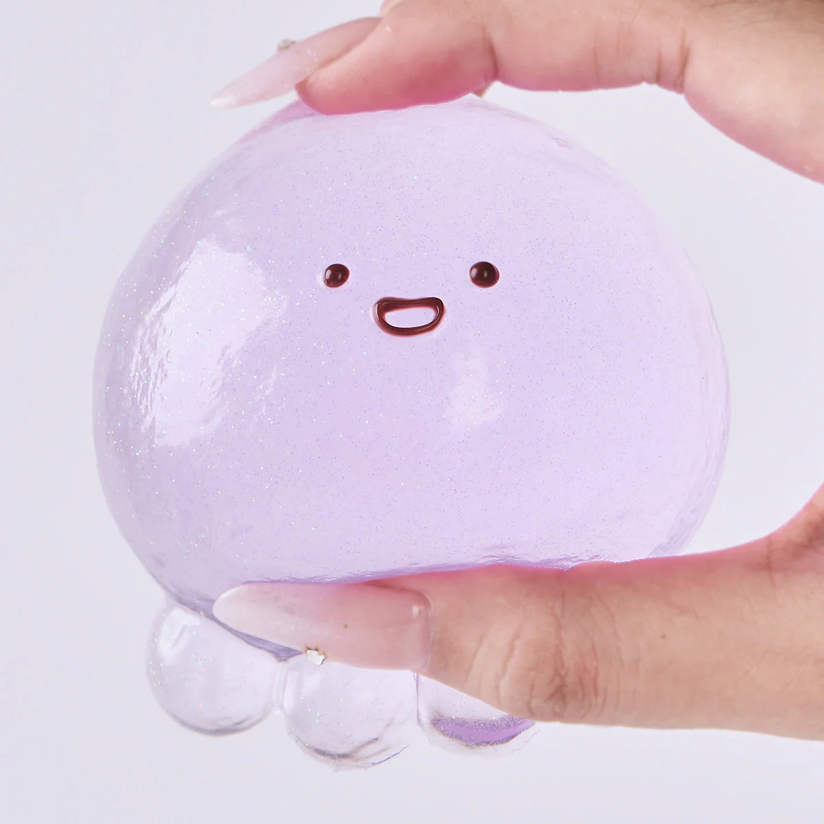 Glitter Transparent-purple Octopus Taba Squishy