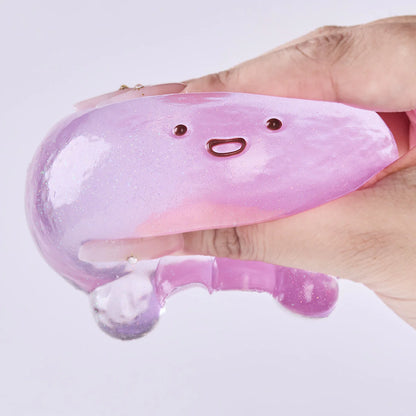 Glitter Transparent-purple Octopus Taba Squishy