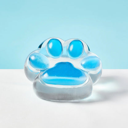 Jumbo Transparent-blue Paw Taba Squishy