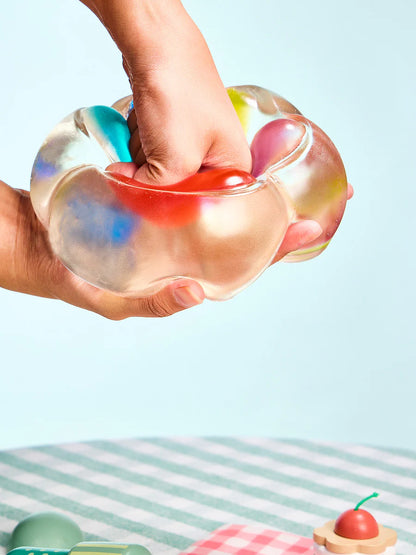 Jumbo Transparent-colorful Paw Taba Squishy