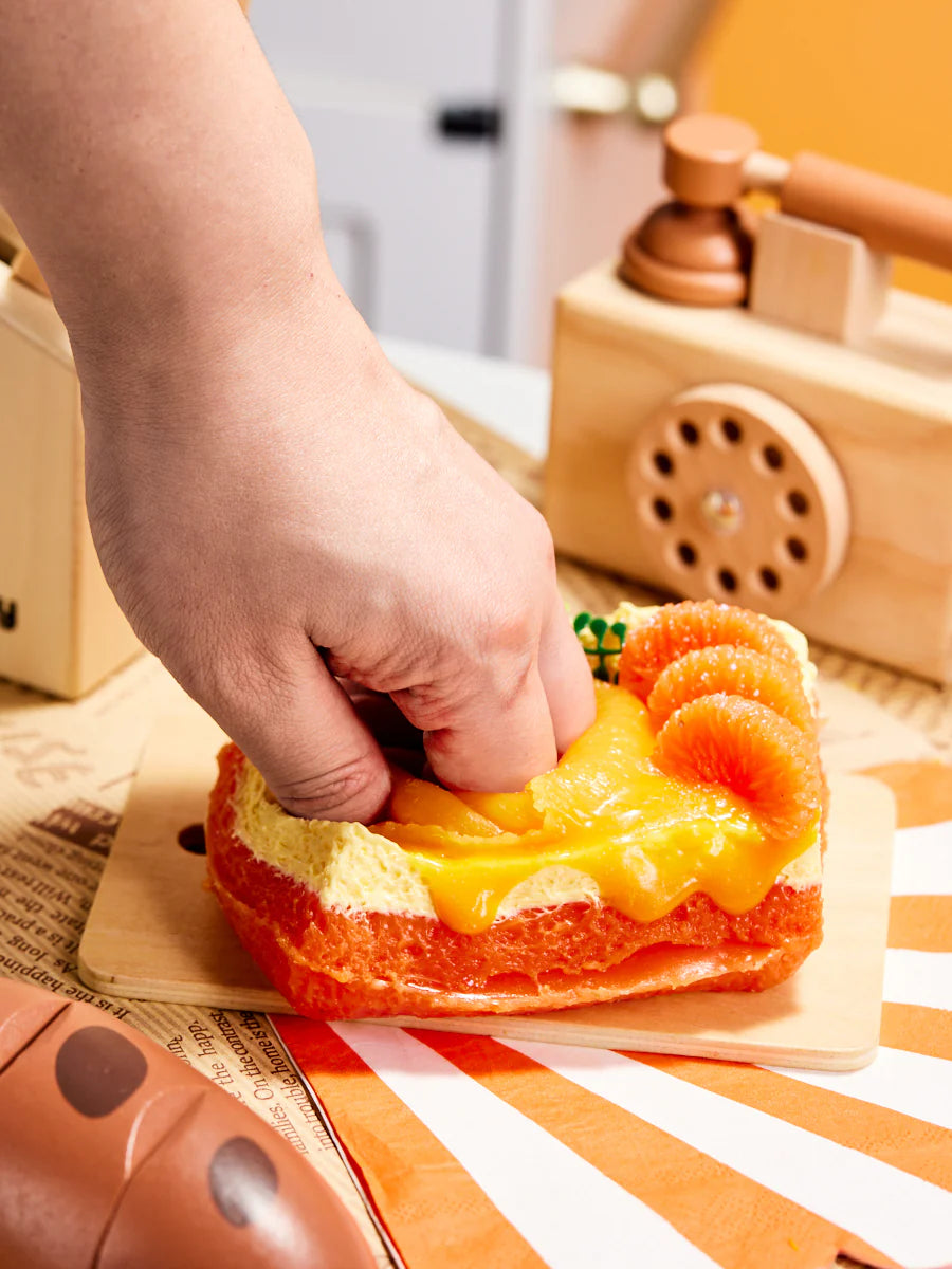 Orange Toast Taba Squishy
