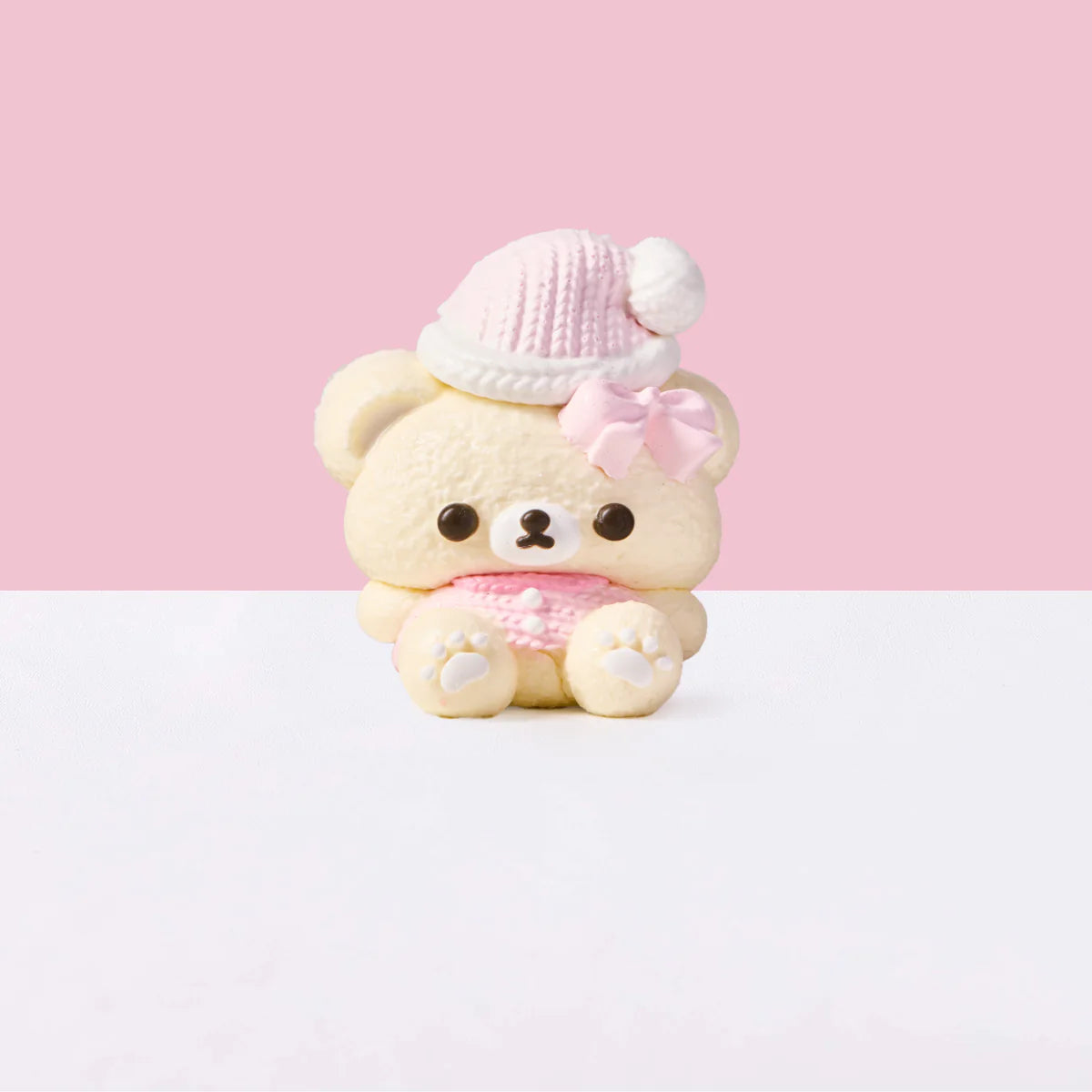 Pink Hat Bear Taba Squishy
