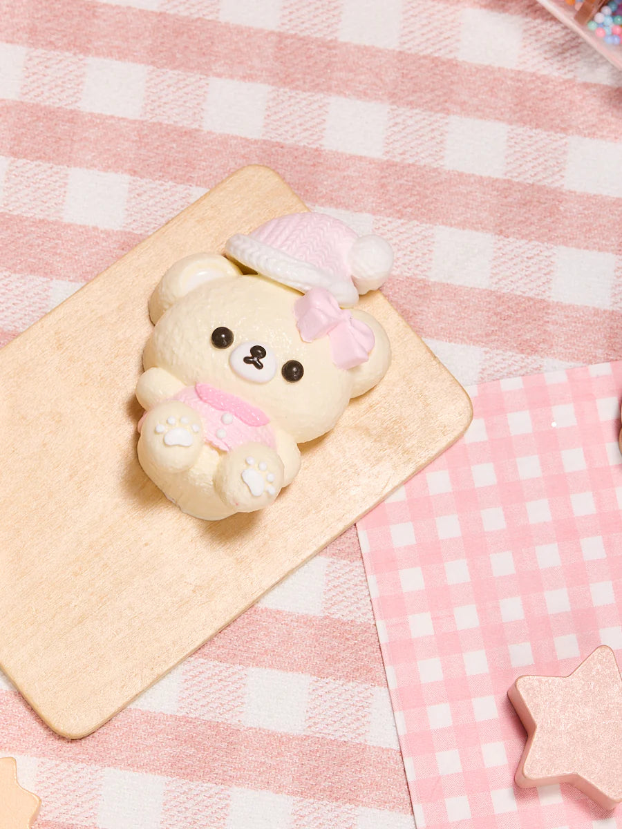 Pink Hat Bear Taba Squishy