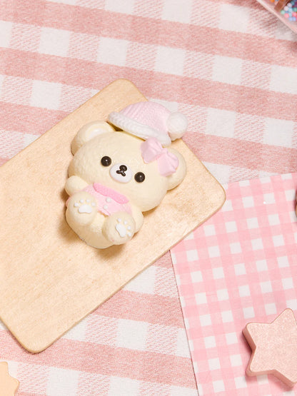 Pink Hat Bear Taba Squishy