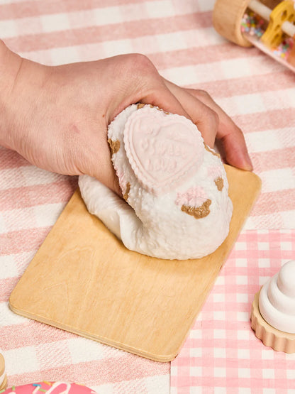 Pink Heart Rice Ball Taba Squishy