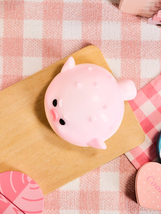 Pink Pufferfish Taba Squishy