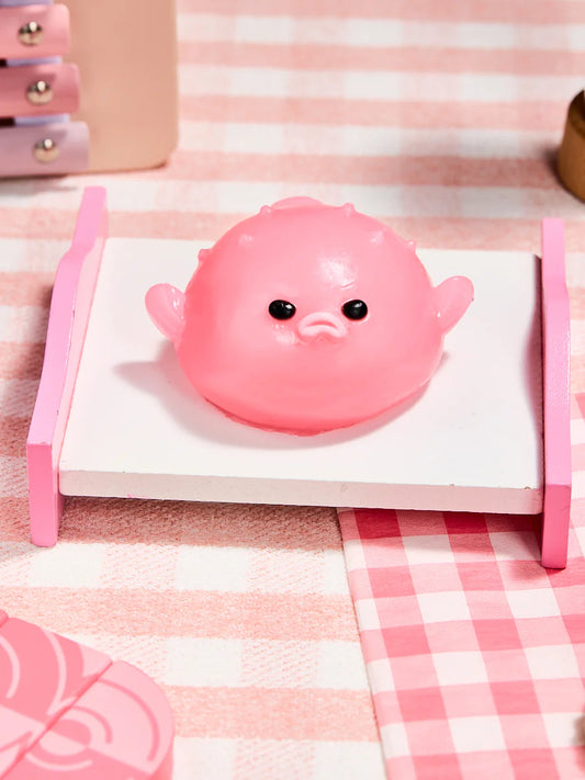 Pink Pufferfish Taba Squishy