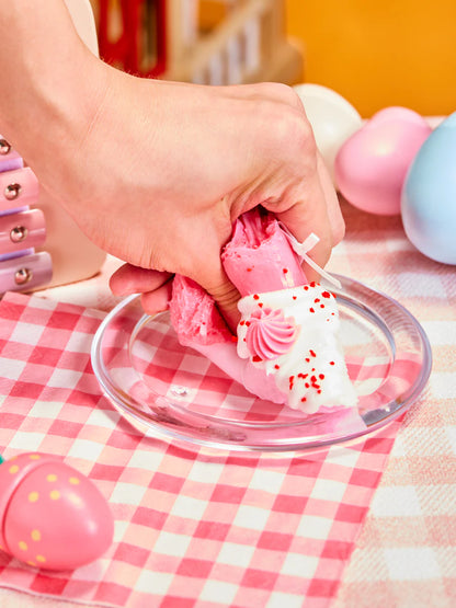 Pink Triangle Cake Taba Squishy