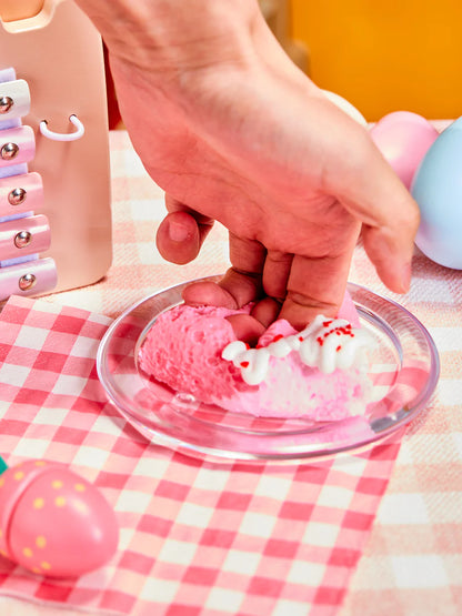 Pink Triangle Cake Taba Squishy