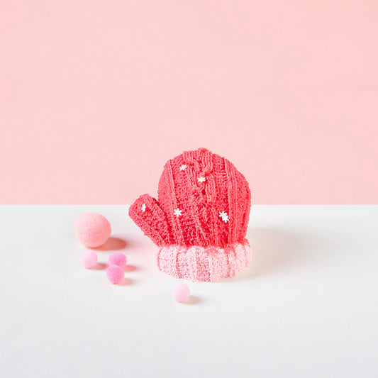 Pink Woolen Glove Taba Squishy