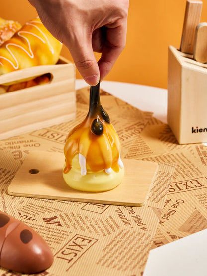 Pumpkim Burger Taba Squishy