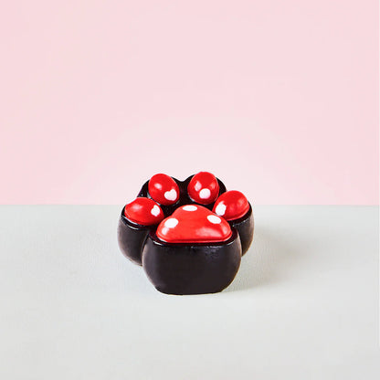 Red Dots Paw Taba Squishy