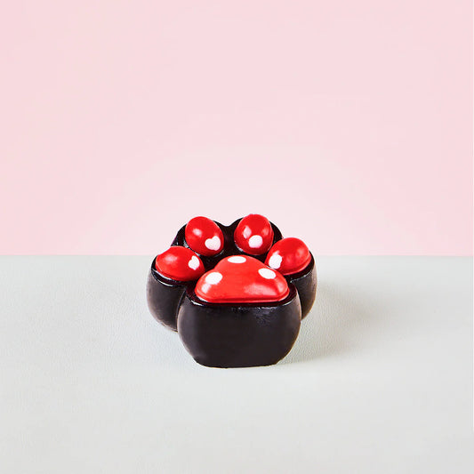 Red Dots Paw Taba Squishy