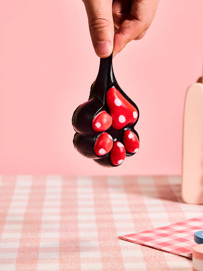 Red Dots Paw Taba Squishy
