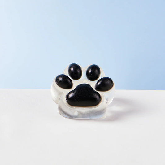 Transparent-black Paw Taba Squishy