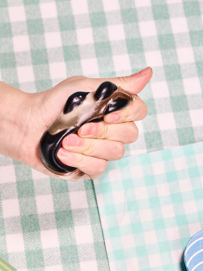 Transparent-black Paw Taba Squishy