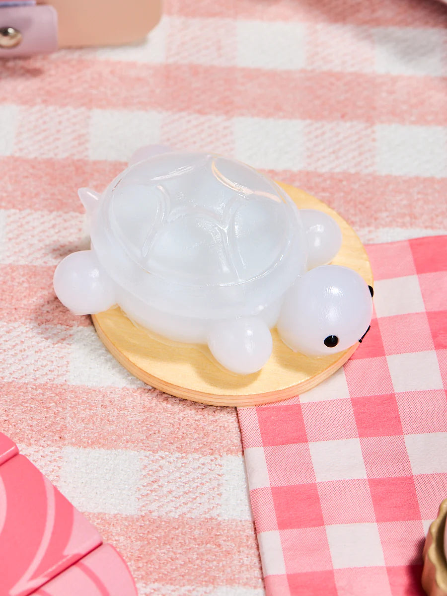 Transparent-blue Turtle Taba Squishy