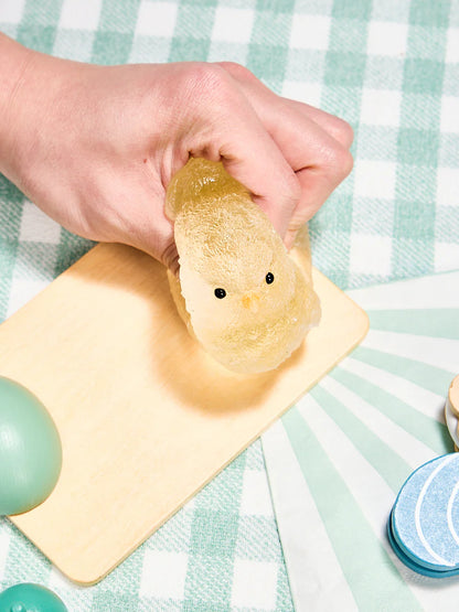 Transparent-yellow Chick Taba Squishy