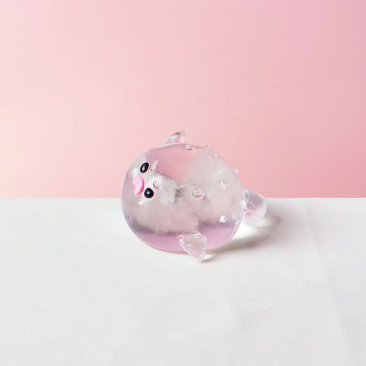 Transparent Pufferfish Taba Squishy