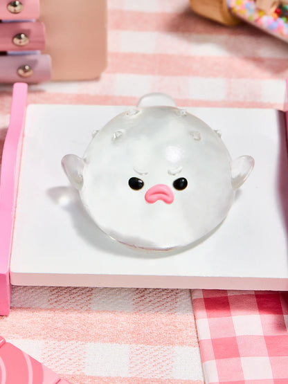 Transparent Pufferfish Taba Squishy