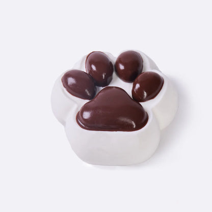 White-Choco Paw Taba Squishy