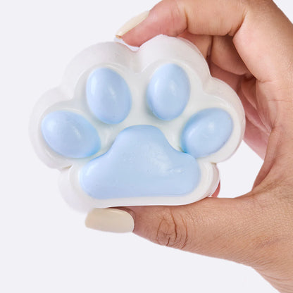 White-blue Paw Taba Squishy