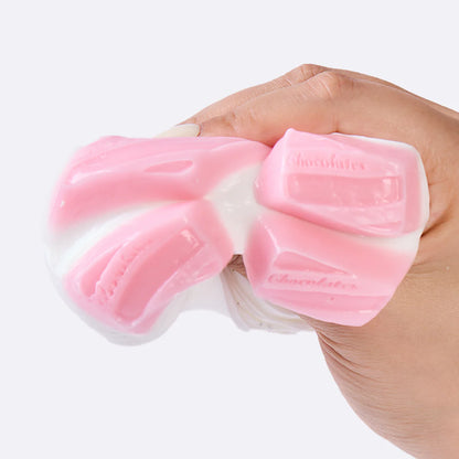 White-pink Chocolate Taba Squishy