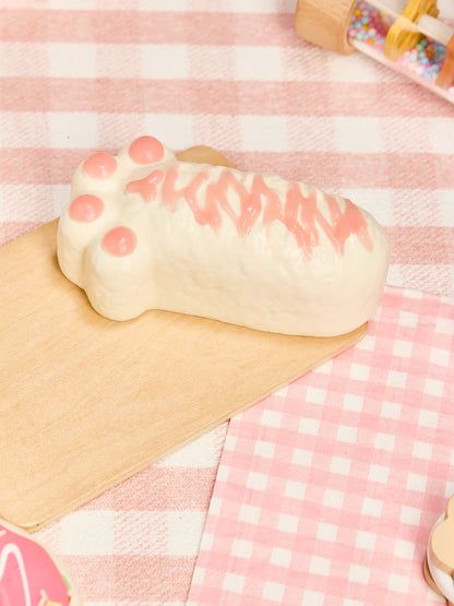 White-pink Kitten Paw Taba Squishy