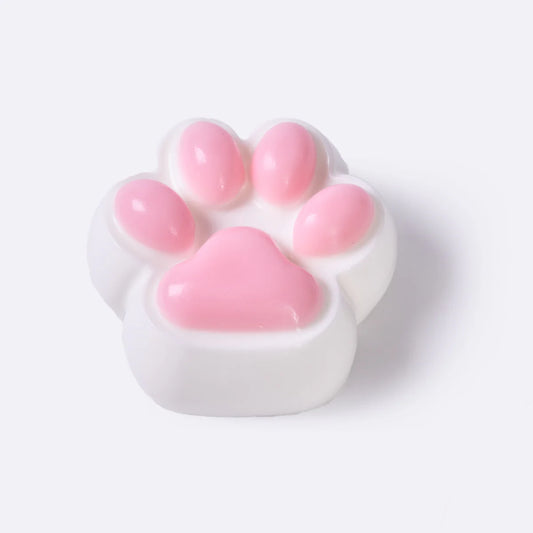 White-pink Paw Taba Squishy