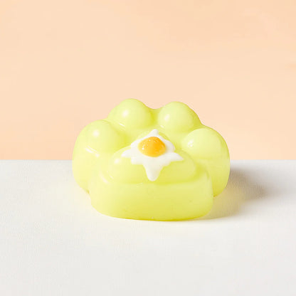 Yellow Egg Paw Taba Squishy