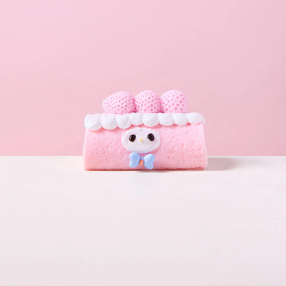 Pink Melody Cake Roll Taba Squishy