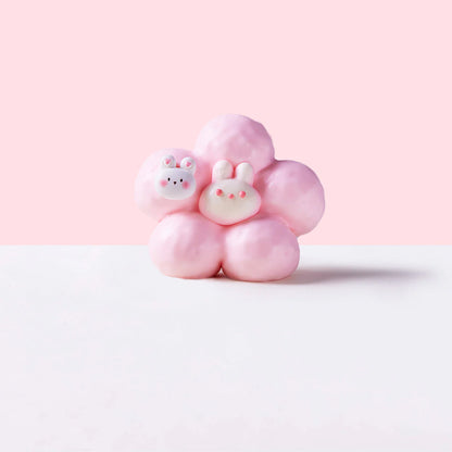 Pink Flower with Bunny Taba Squishy
