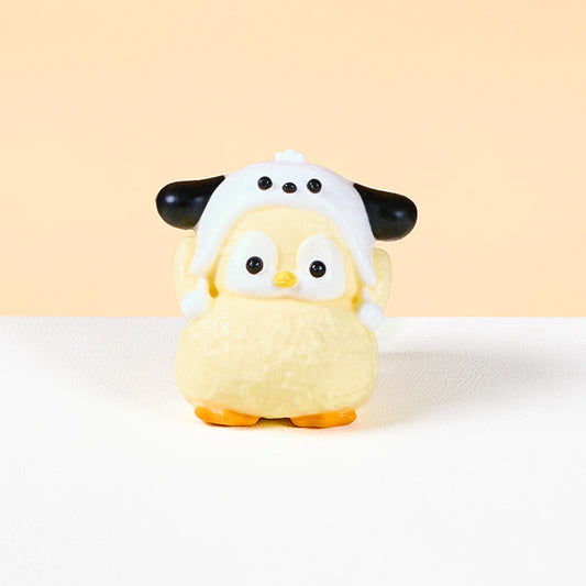 Cute Penguin with Dog Hat Taba Squishy