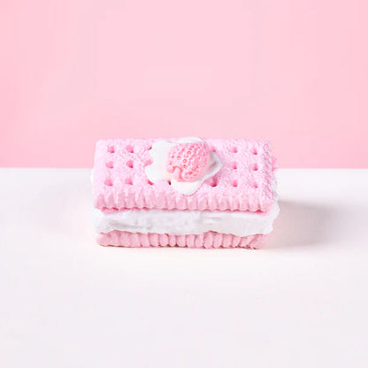 Pink Strawberry Sandwich Cookie Squeeze Toys